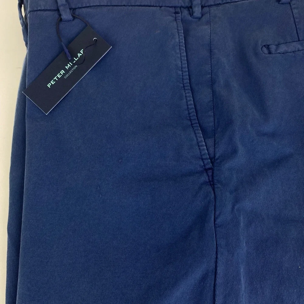 NWT Peter Collection Wayfare Shorts Riviera Blue Cotton Blend Size 42‎ $168 - Picture 2 of 10